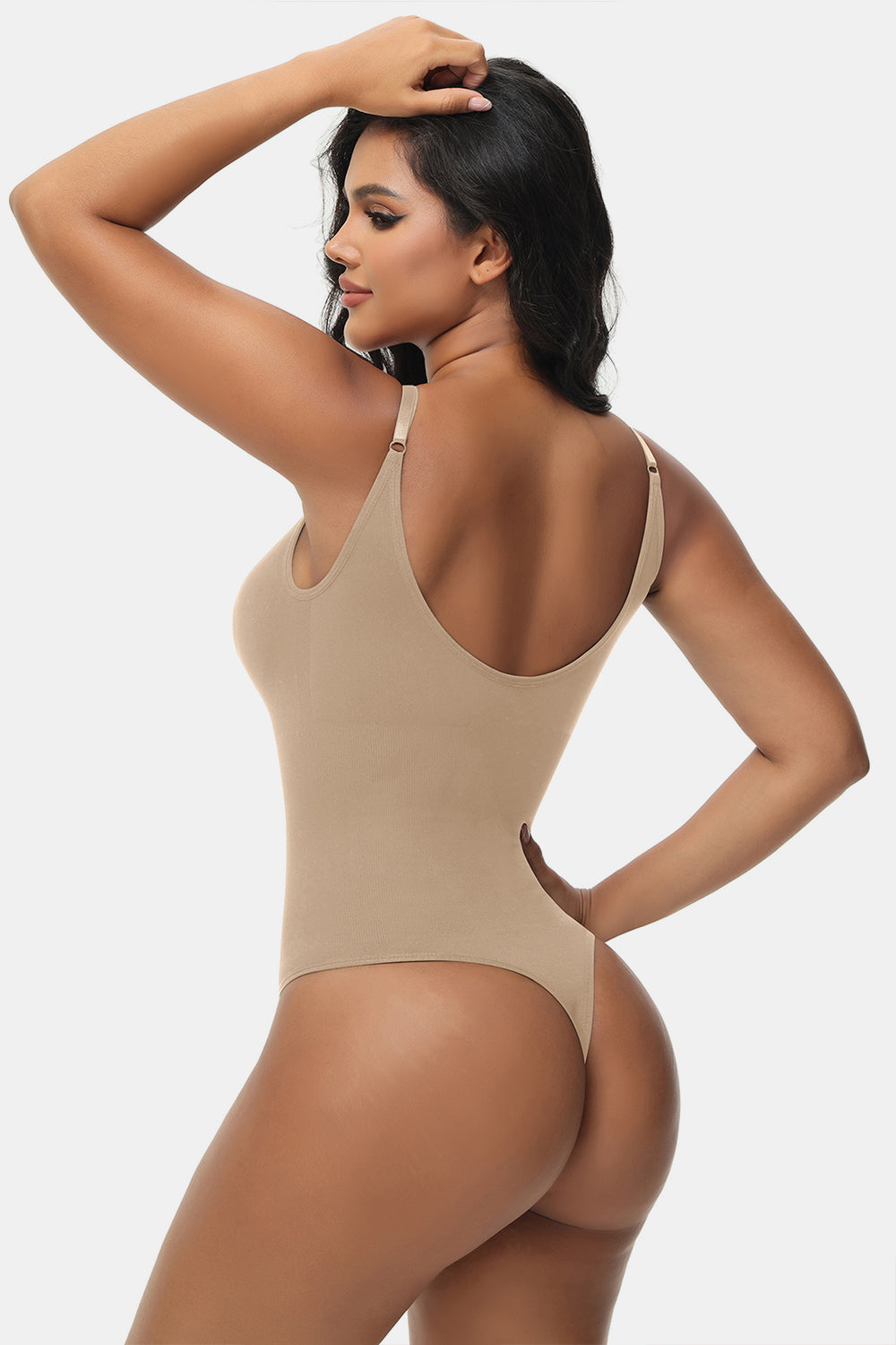 spaghetti strap tummy control bodysuit