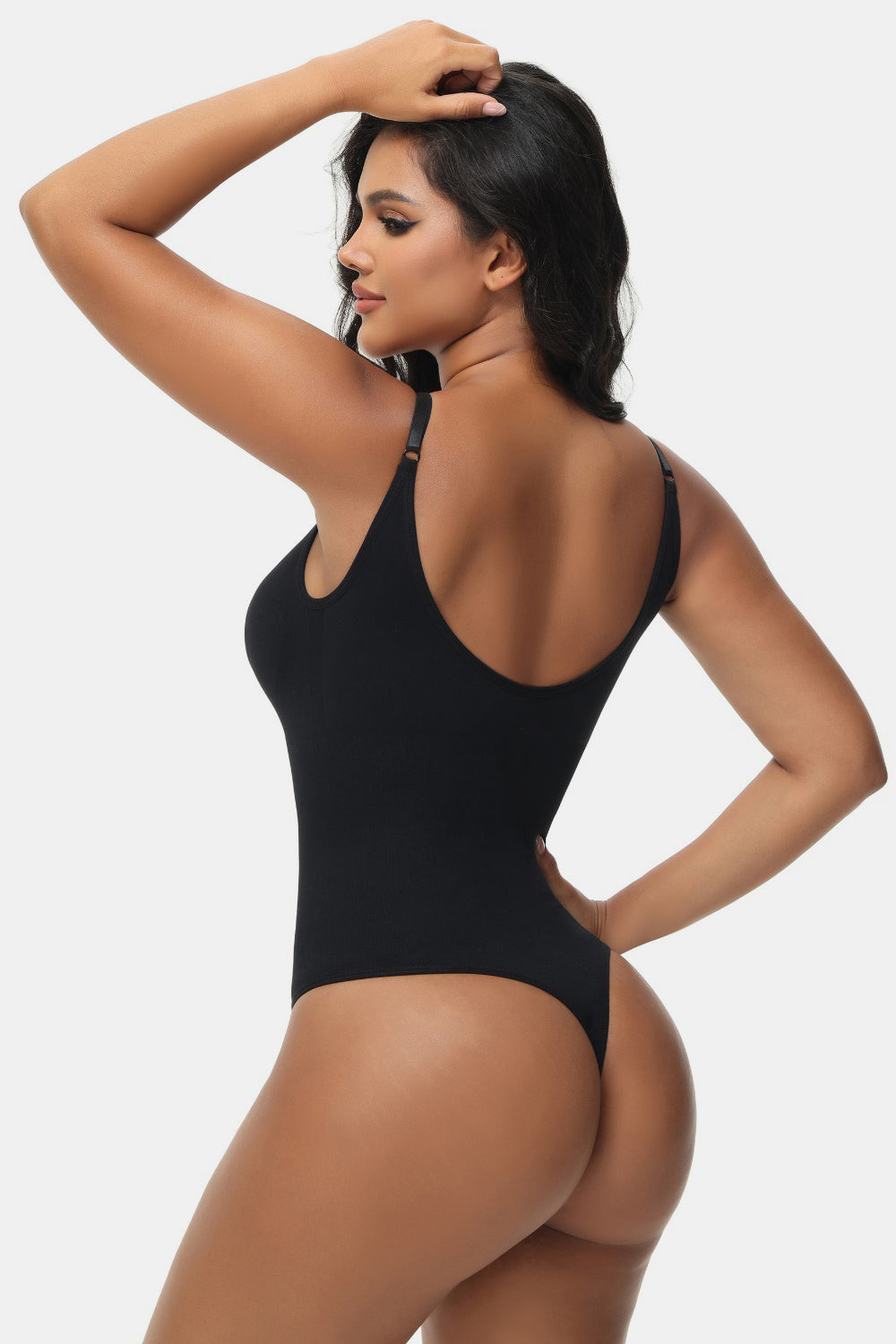 spaghetti strap tummy control bodysuit